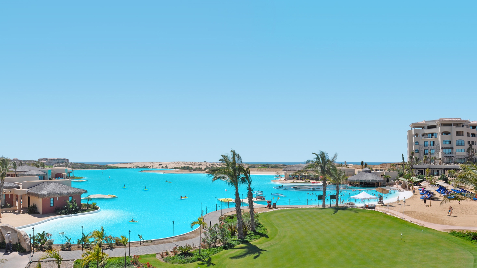 Crystal Lagoons amenity at Diamante resort in Cabo San Lucas, Mexico