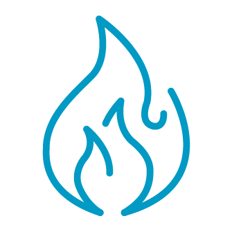 Ícono de aprovechamiento del calor residual de minería de criptomonedas y centros de datos para las lagunas calefaccionadas de Crystal Lagoons